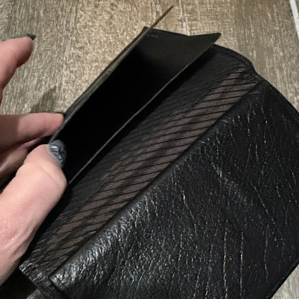 Prince Gardner Vintage Black Leather Wallet